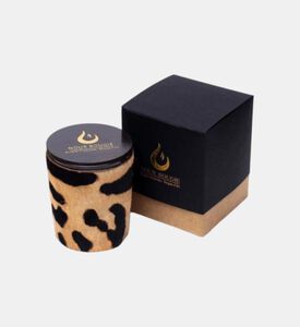 Leopard Glass Candle