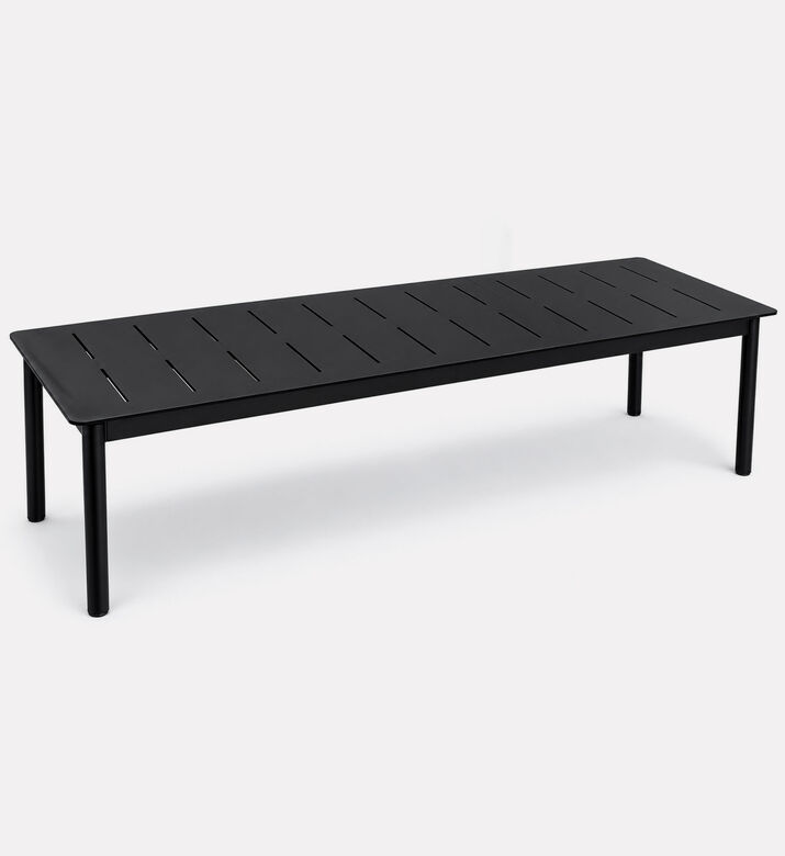 Home Deco and More Aluminum Butterfly-extension Dining Table, Anthracite, Packshot View