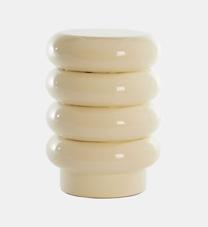 Light and Living Mirogi Segmented Table, Cream, 30x40-cm, Packshot View