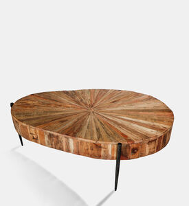 Home Deco and More Sunburst Iron Coffee Table, Packshot View