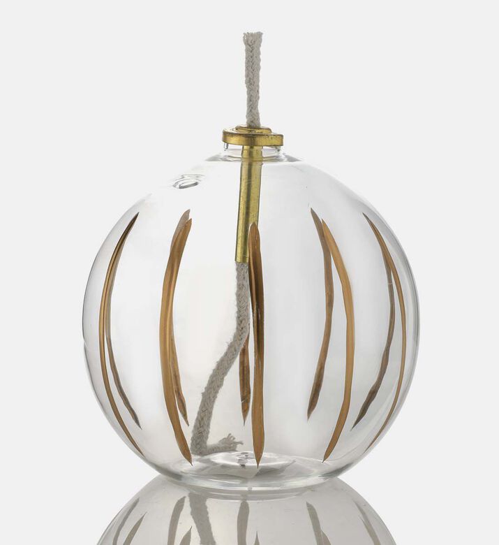 Jolipa Clear Glass Ball Oil Lamp, Packshot View