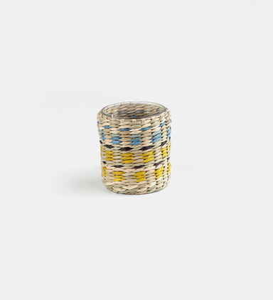 Seagrass Tealight Holder 9 X 9.5 X 8 Cm