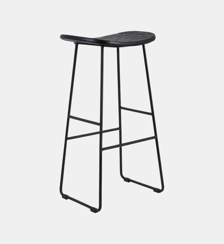 Light and Living Tripas Wood Matt Stool, Packshot View Light and Living Tripas Wood Matt Stool, Packshot View