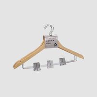Wooden Cloth Hanger 3-piece Set - 44.5 X 1.2 X 23 Cm