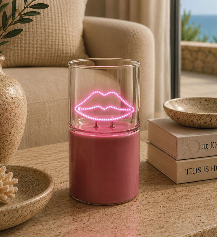 Kersten Lips Led Text Decorative Lamp, Packshot View