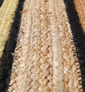 Home Deco and More Parallel Jute Rectangular Filled And Vaccumed Cushion, Packshot View