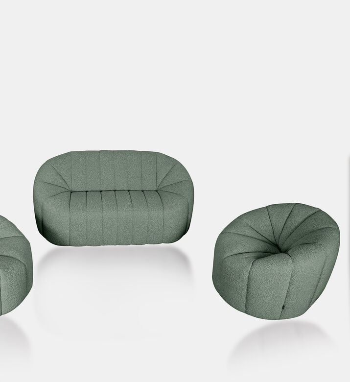 Home Deco and More Flora 3-piece Salon Set, Green, Packshot View