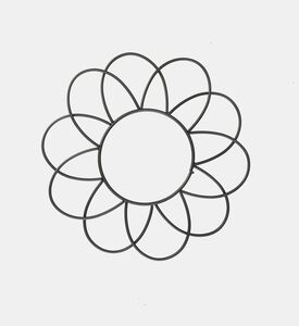 Golfino Embrace Iron Flower Curtain Holder, Packshot View