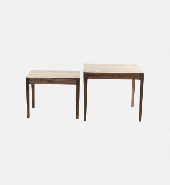 Stijn Wood Side Tables 2-piece Set