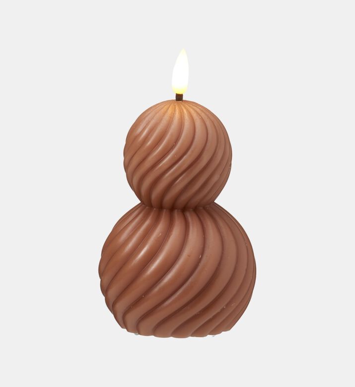 Home Deco and More Led Candle Ball Shape, Brown, Packshot View