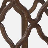 Octa Wood Glass Top Side Table