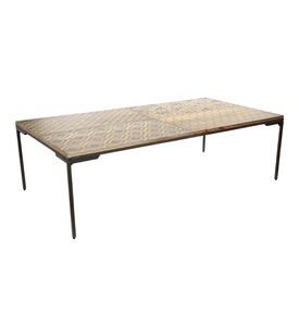 Manda Wooden Coffee Iron-leg Table
