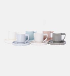 Japanese 6-piece Coffee Cup Saucer Set