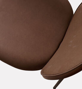 Home Deco and More Sahara Leather Dining Chair, Brown, Packshot View
