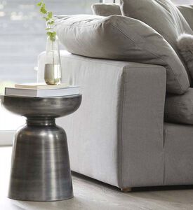 Home Deco and More Ren Bronze Round Side Table, Packshot View