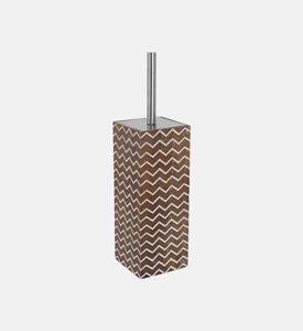 Home Deco and More Wave Fabric Square Toilet Brush, Packshot View