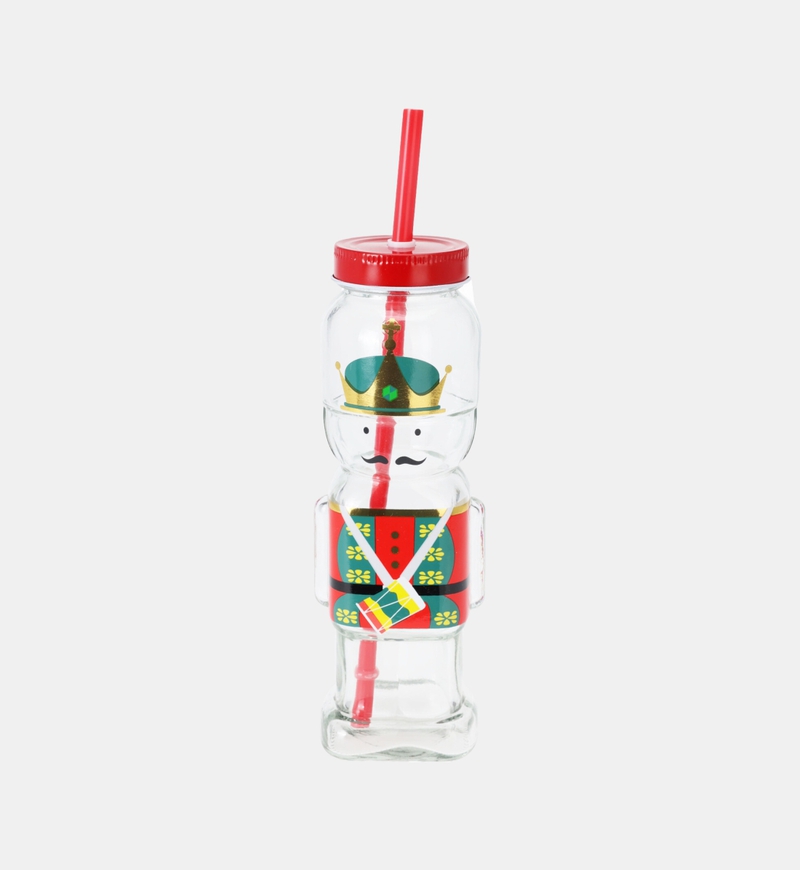 Green Nutcracker Straw Cup