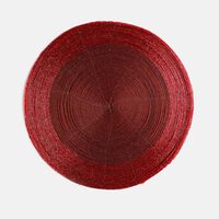 Plastic Round Golden-finish Placemat