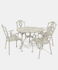 Bistro Dining Table With 4 Chairs Off White