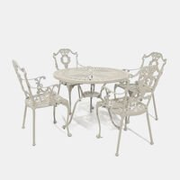 Bistro Dining Table With 4 Chairs Off White