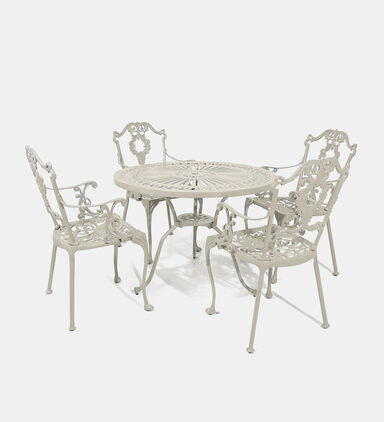 Bistro Dining Table With 4 Chairs Off White