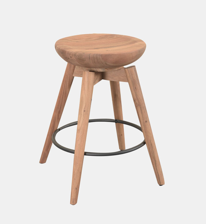Acacia Spoon Counter Bar Stool