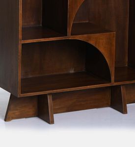 Home Deco and More Pillar Mango Wood Books Rack, Packshot View