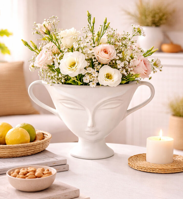 Kersten Fine Earthenware Face Planter, Packshot View