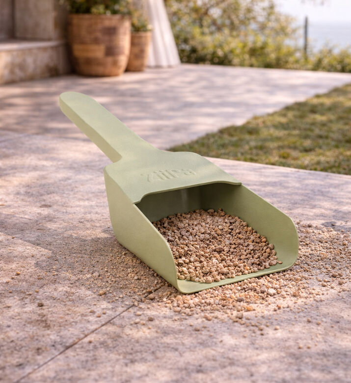 Ziipa Melfa Pellet Steel Shovel, Green, Packshot View