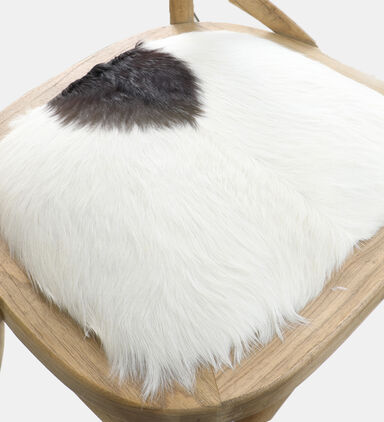 Fur-insert Seat Wooden Dining Chair 50x50x92 Cm