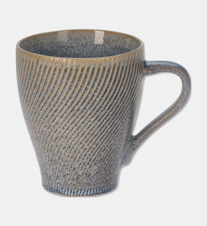 Home Deco and More Tall Grey Speckled Mug, Blue, Packshot View