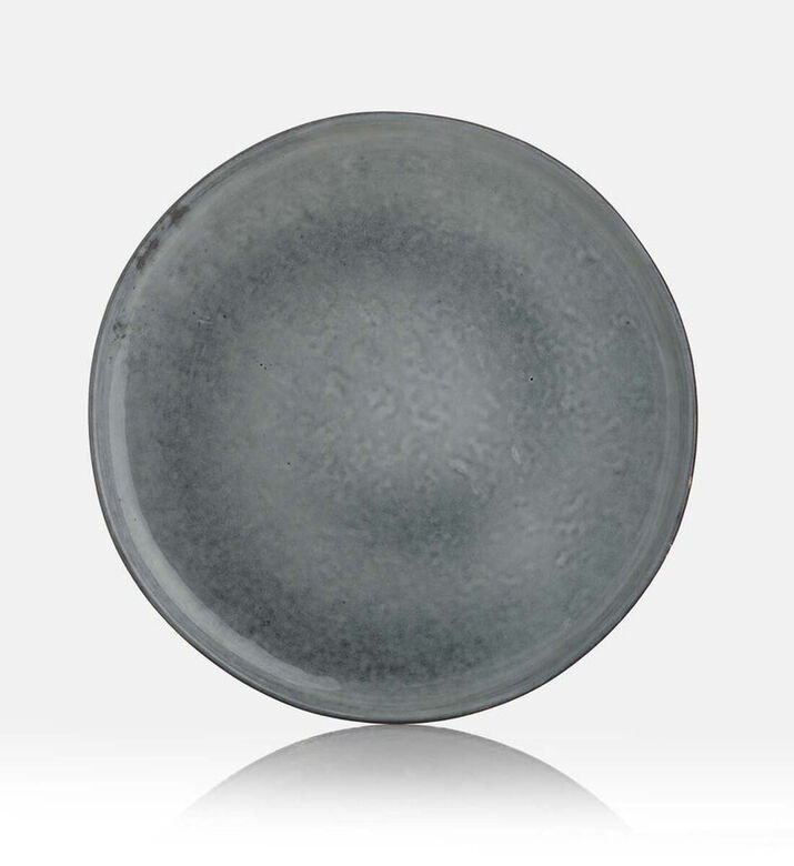 Home Deco and More Ceramic Trimmedmed Dinner Plate, Packshot View