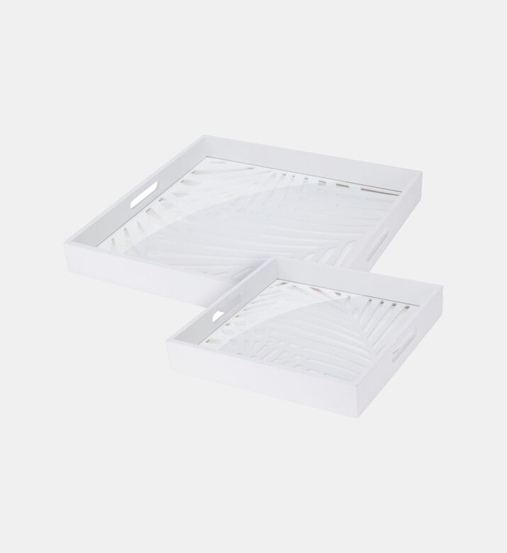 Wooden Serving Tray Set