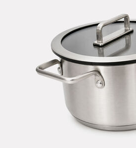 Home Deco and More Silicone-rimmed 6-piece Cookware Set, Packshot View