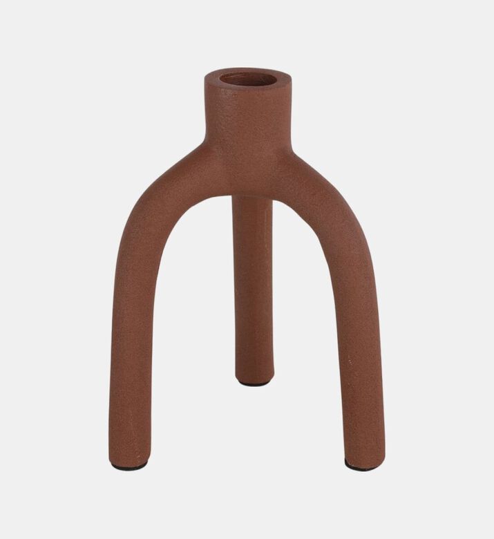 Decostar Aynor Rusty Candle Holder, Brown, M, Packshot View