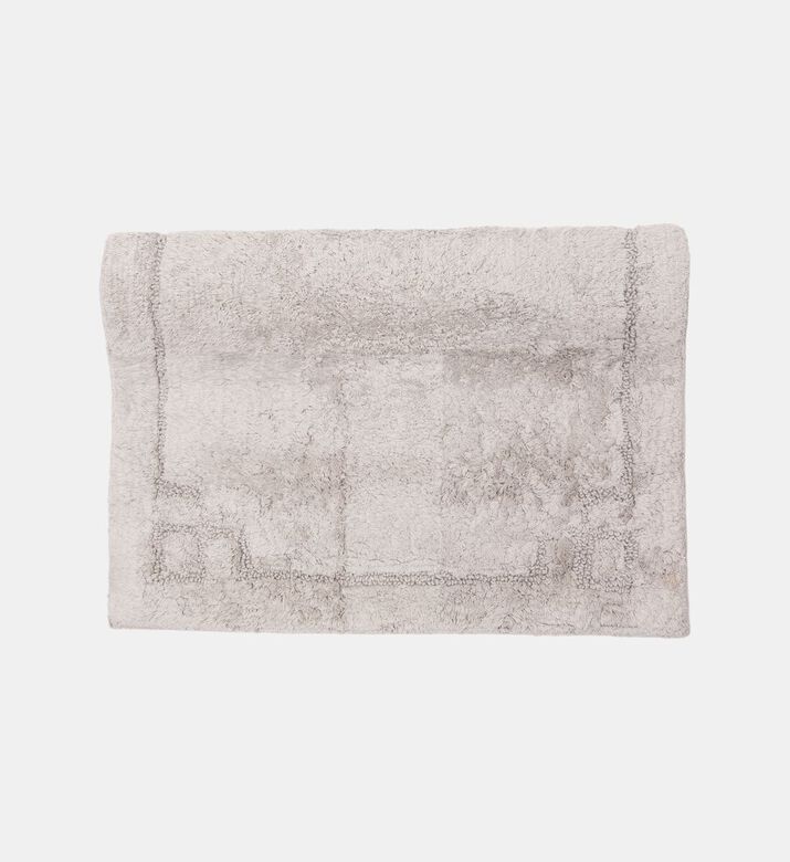 Home Deco and More Aristo Cotton Bath Mat, Light-grey, 60x90-cm, Packshot View
