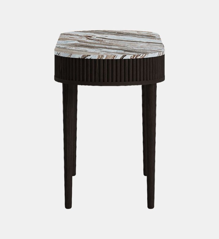 Home Deco and More Oval Marble Top Wood Base Desk, Packshot View