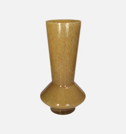 Colored Glass Wide Long Flower Vase