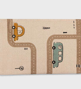 Cotton Car-print Floor Rug