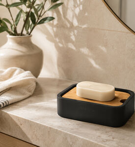 Gedy Ninfea Resin Bamboo Soap Holder, Packshot View