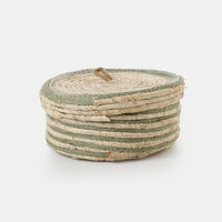 Straw Lidded Baskets