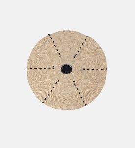 Round Seagrass Placemat With Contrasted Circle