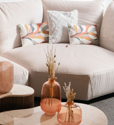 Hany Peach Glass Vase