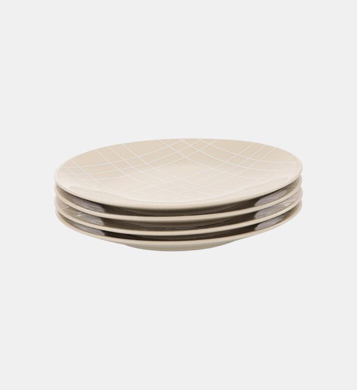Checkered Dessert Plates 4-piece Set