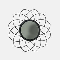 Molded Round Metal Frame Mirror