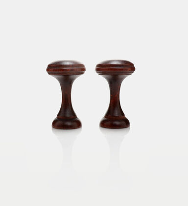 Wood Curtain Rod Finials 2-piece Set