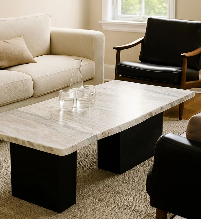 Fantasy Marble Top Coffee Table