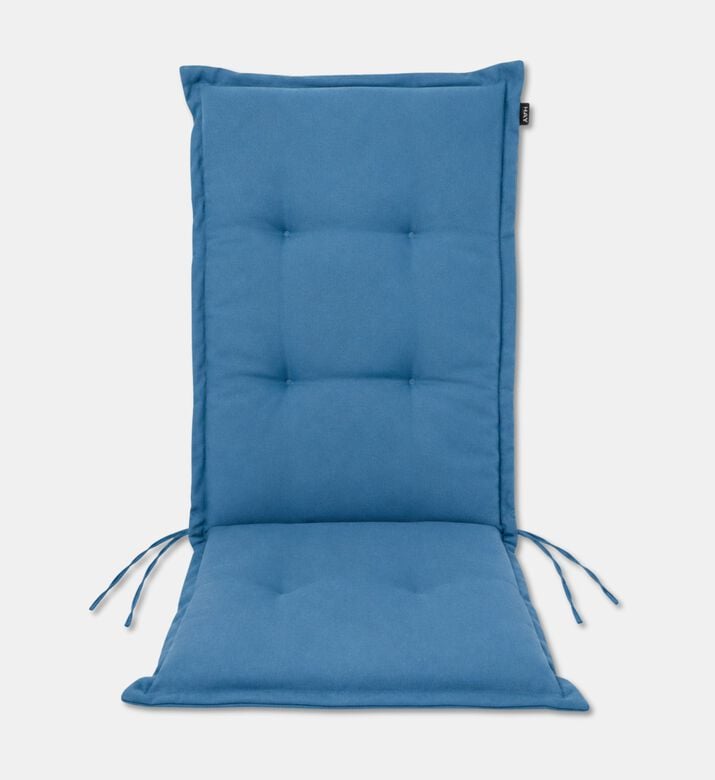 Home Deco and More Olefin High Back Cushion, Blue, Packshot View