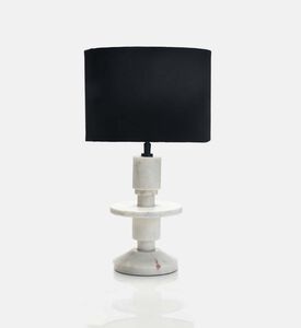 Home Deco and More Lattoo Drum Marble Table Lamp, Packshot View
