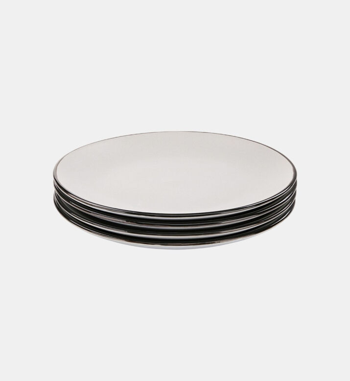 Happy Stoneware Dinner Plate 4-piece Set